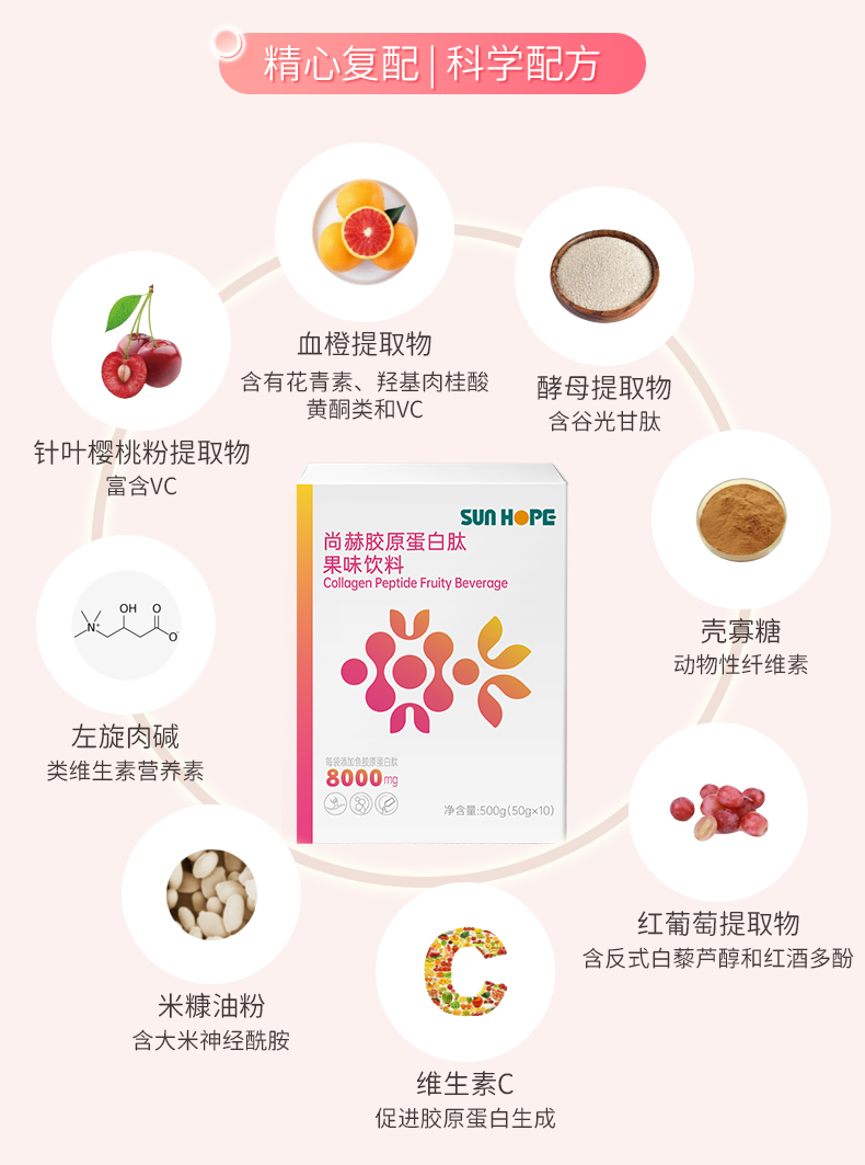 1XBET官网胶原蛋白肽果味饮料